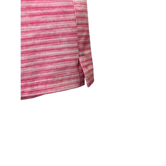 Puma Flat Front Pink & White Stripe Shorts Women's Size 8 - Picture 6 of 6